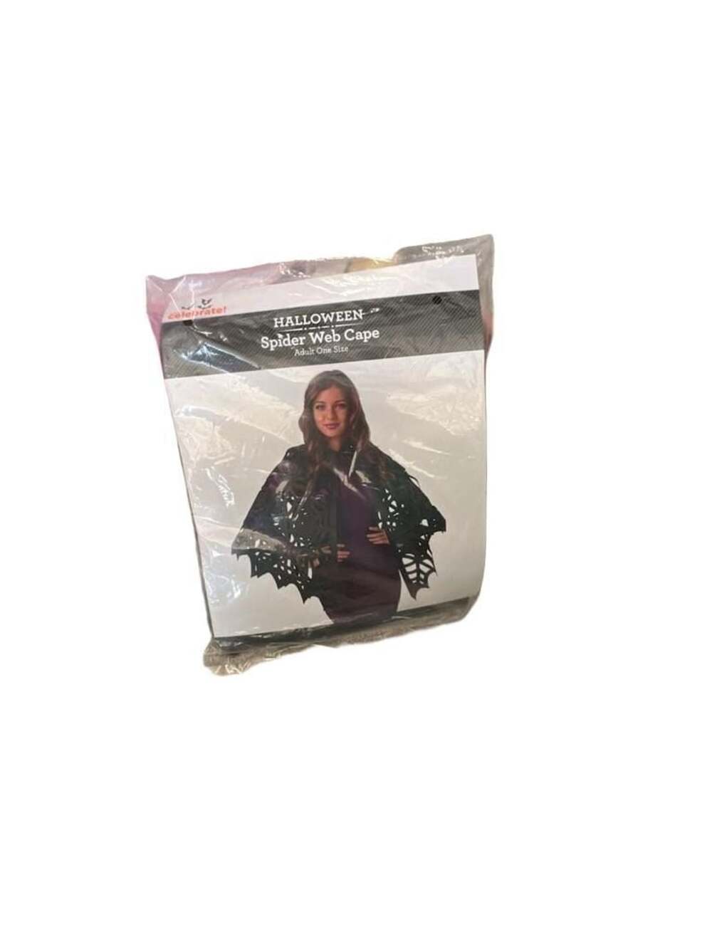 Way to Celebrate Spider Web Cape Adult One Size Black